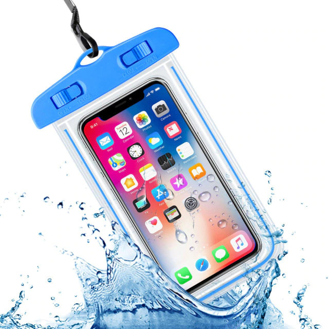 Водонепроницаемый чехол голубой для OnePlus Nord 2T -  изображение 13